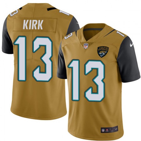 Nike Jaguars #13 Christian Kirk Gold Youth Stitched NFL Limited Rush Jersey