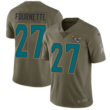 Nike Jaguars #27 Leonard Fournette Olive Youth Stitched NFL Limited 2017 Salute to Service Jersey