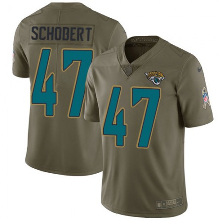 Nike Jaguars #47 Joe Schobert Olive Youth Stitched NFL Limited 2017 Salute To Service Jersey