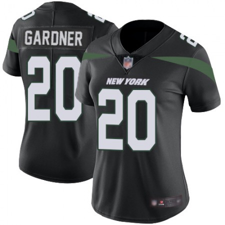 Nike Jets #20 Ahmad Sauce Gardner Black Alternate Women's Stitched NFL Vapor Untouchable Limited Jersey