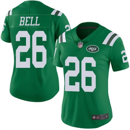 Nike Jets #26 Le'Veon Bell Green Women's Stitched NFL Limited Rush Jersey