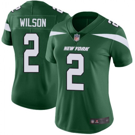 Nike Jets #2 Zach Wilson Green Team Color Women's Stitched NFL Vapor Untouchable Limited Jersey