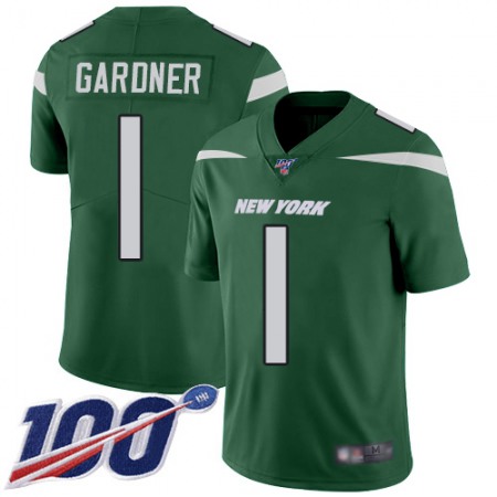 Nike Jets #1 Ahmad Sauce Gardner Green Team Color Youth Stitched NFL 100th Season Vapor Untouchable Limited Jersey