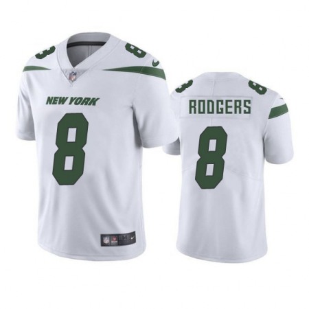 Nike Jets #8 Aaron Rodgers White Youth Stitched NFL Vapor Untouchable Limited Jersey