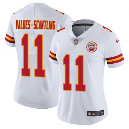 Nike Chiefs #11 Marquez Valdes-Scantling White Women's Stitched NFL Vapor Untouchable Limited Jersey