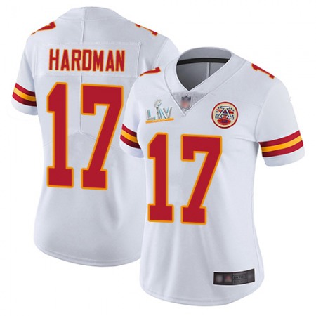 Nike Chiefs #17 Mecole Hardman White Women's Super Bowl LV Bound Stitched NFL Vapor Untouchable Limited Jersey