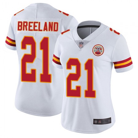 Nike Chiefs #21 Bashaud Breeland White Women's Stitched NFL Vapor Untouchable Limited Jersey