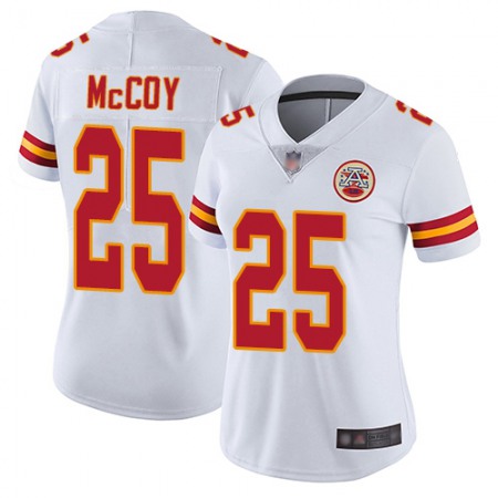 Nike Chiefs #25 LeSean McCoy White Women's Stitched NFL Vapor Untouchable Limited Jersey