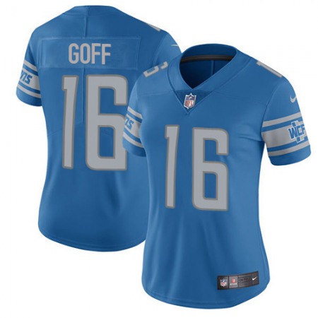 Detroit Lions #16 Jared Goff Blue Team Color Women's Stitched NFL Vapor Untouchable Limited Jersey