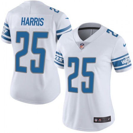 Nike Lions #25 Will Harris White Women's Stitched NFL Vapor Untouchable Limited Jersey