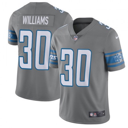 Nike Lions #30 Jamaal Williams Gray Youth Stitched NFL Limited Rush Jersey