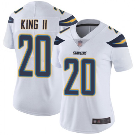 Nike Chargers #20 Desmond King II White Women's Stitched NFL Vapor Untouchable Limited Jersey