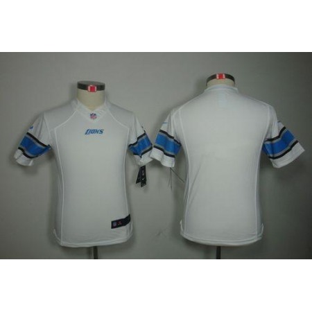 Nike Lions Blank White Youth Stitched NFL Limited Jersey
