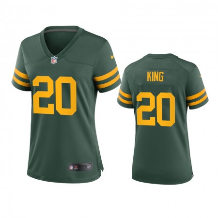 Green Bay Packers #20 Kevin King Women's Nike Alternate Game Player NFL Jersey - Green