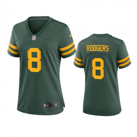 Green Bay Packers #8 Amari Rodgers Women's Nike Alternate Game Player NFL Jersey - Green