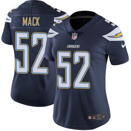 Nike Chargers #52 Khalil Mack Navy Blue Team Color Women's Stitched NFL Vapor Untouchable Limited Jersey