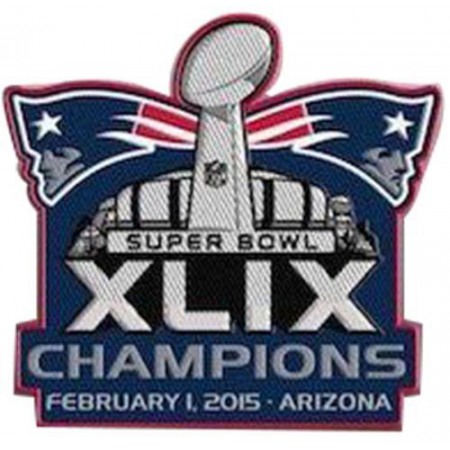 Stitched 2015 NFL Super Bowl XLIX 49 Champions New England Patriots Jersey Patch In Arizona