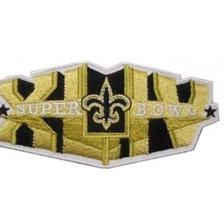 Stitched New Orleans Saints Super Bowl XLIV Gold Jersey Patch