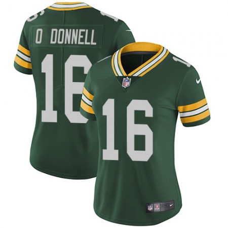 Nike Packers #16 Pat O'Donnell Green Team Color Women's Stitched NFL Vapor Untouchable Limited Jersey