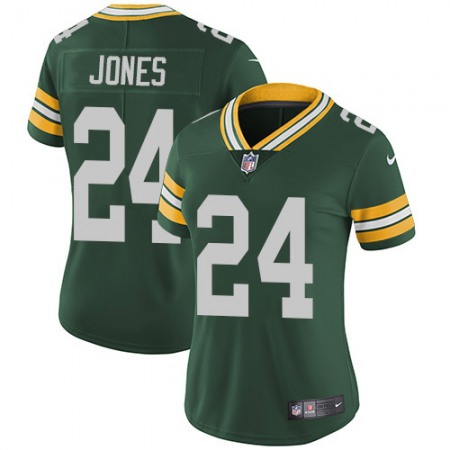 Nike Packers #24 Josh Jones Green Team Color Women's Stitched NFL Vapor Untouchable Limited Jersey