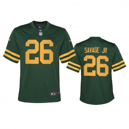 Green Bay Packers #26 Darnell Savage Jr. Youth Nike Alternate Game Player NFL Jersey - Green