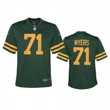 Green Bay Packers #71 Josh Myers Youth Nike Alternate Game Player NFL Jersey - Green