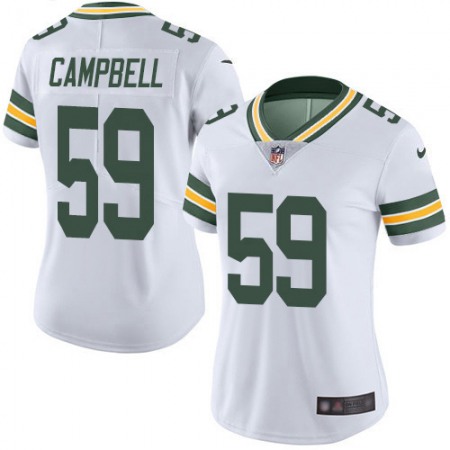 Nike Packers #59 De'Vondre Campbell White Women's Stitched NFL Vapor Untouchable Limited Jersey