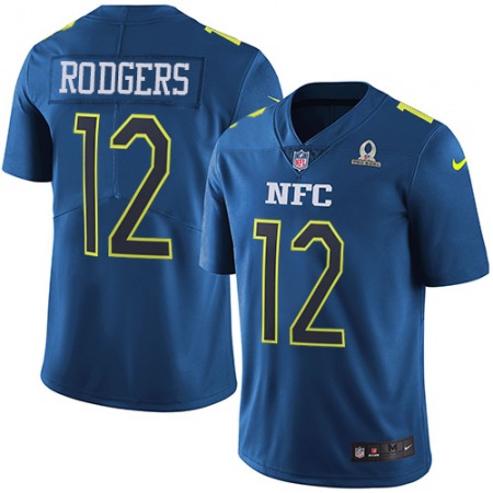 Nike Packers #12 Aaron Rodgers Navy Youth Stitched NFL Limited NFC 2017 Pro Bowl Jersey