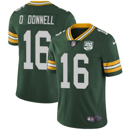 Nike Packers #16 Pat O'Donnell Green Team Color Youth 100th Season Stitched NFL Vapor Untouchable Limited Jersey