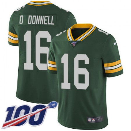 Nike Packers #16 Pat O'Donnell Green Team Color Youth Stitched NFL 100th Season Vapor Untouchable Limited Jersey