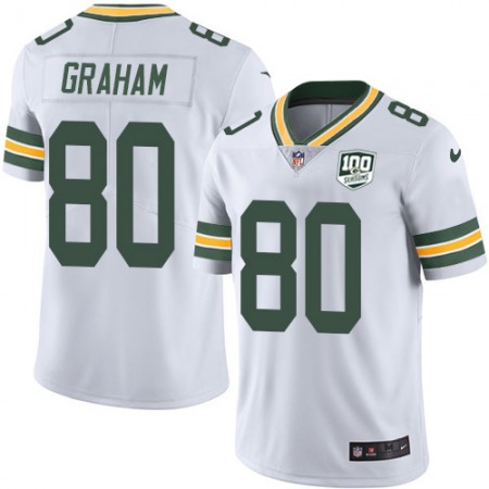 Nike Packers #80 Jimmy Graham White Youth 100th Season Stitched NFL Vapor Untouchable Limited Jersey