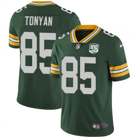 Nike Packers #85 Robert Tonyan Green Team Color Youth 100th Season Stitched NFL Vapor Untouchable Limited Jersey