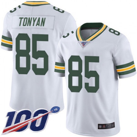 Nike Packers #85 Robert Tonyan White Youth Stitched NFL 100th Season Vapor Untouchable Limited Jersey