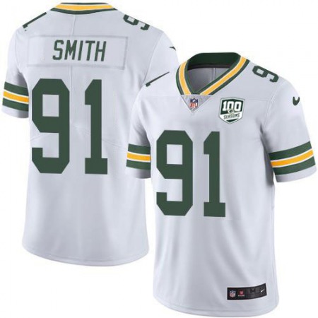 Nike Packers #91 Preston Smith White Youth 100th Season Stitched NFL Vapor Untouchable Limited Jersey