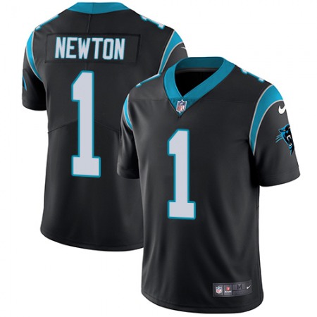 Nike Panthers #1 Cam Newton Black Team Color Youth Stitched NFL Vapor Untouchable Limited Jersey