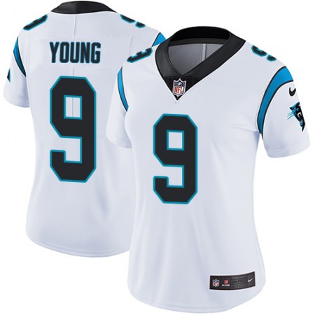 Nike Panthers #9 Bryce Young White Women's Stitched NFL Vapor Untouchable Limited Jersey
