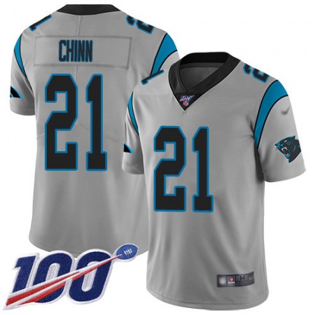 Nike Panthers #21 Jeremy Chinn Silver Youth Stitched NFL Limited Inverted Legend 100th Season Jersey