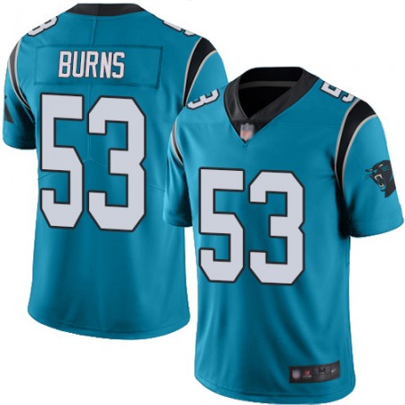 Nike Panthers #53 Brian Burns Blue Youth Stitched NFL Limited Rush Jersey
