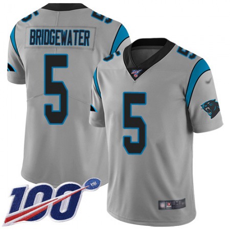 Nike Panthers #5 Teddy Bridgewater Silver Youth Stitched NFL Limited Inverted Legend 100th Season Jersey