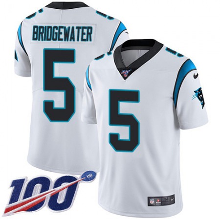 Nike Panthers #5 Teddy Bridgewater White Youth Stitched NFL 100th Season Vapor Untouchable Limited Jersey