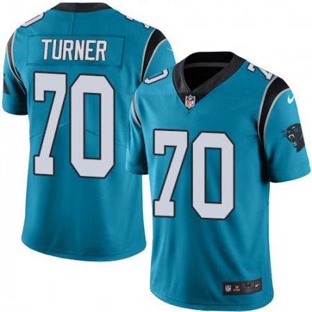 Nike Panthers #70 Trai Turner Blue Alternate Youth Stitched NFL Vapor Untouchable Limited Jersey