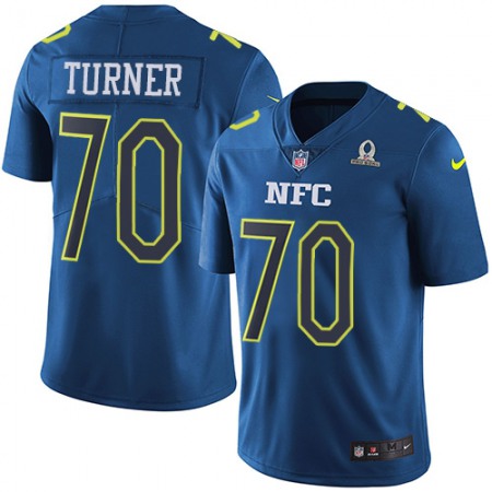 Nike Panthers #70 Trai Turner Navy Youth Stitched NFL Limited NFC 2017 Pro Bowl Jersey