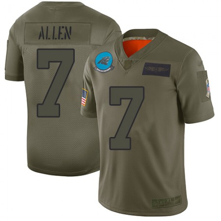 Nike Panthers #7 Kyle Allen Camo Youth Stitched NFL Limited 2019 Salute to Service Jersey