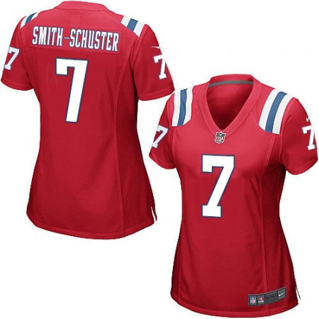 Nike Patriots #7 JuJu Smith-Schuster Red Alternate Women's Stitched NFL Elite Jersey