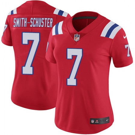 Nike Patriots #7 JuJu Smith-Schuster Red Alternate Women's Stitched NFL Vapor Untouchable Limited Jersey