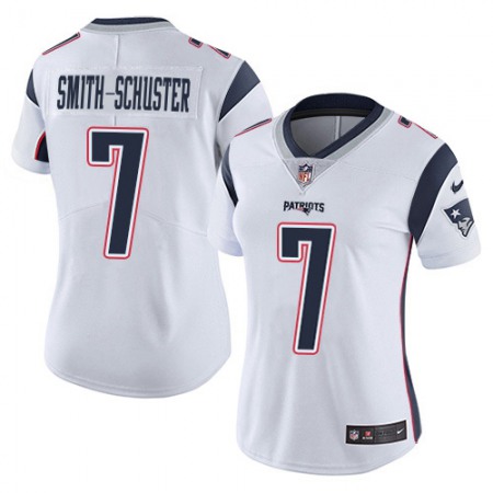 Nike Patriots #7 JuJu Smith-Schuster White Women's Stitched NFL Vapor Untouchable Limited Jersey