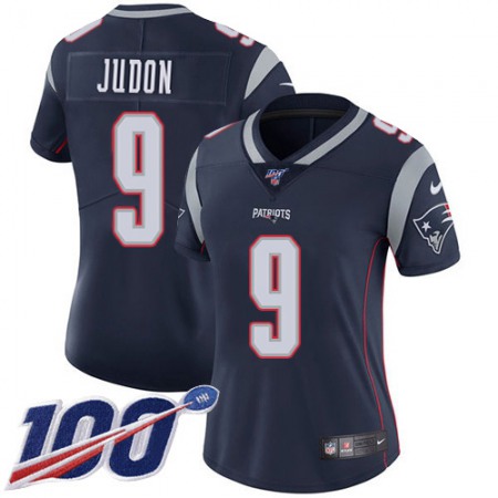 Nike Patriots #9 Matt Judon Navy Blue Team Color Women's Stitched NFL 100th Season Vapor Limited Jersey