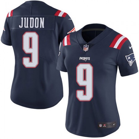 Nike Patriots #9 Matt Judon Navy Blue Women's Stitched NFL Limited Rush Jersey