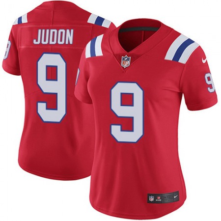 Nike Patriots #9 Matt Judon Red Alternate Women's Stitched NFL Vapor Untouchable Limited Jersey