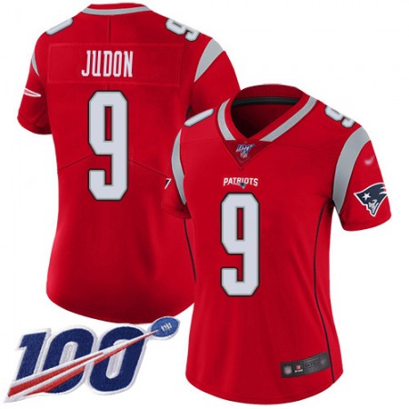 Nike Patriots #9 Matt Judon Red Women's Stitched NFL Limited Inverted Legend 100th Season Jersey